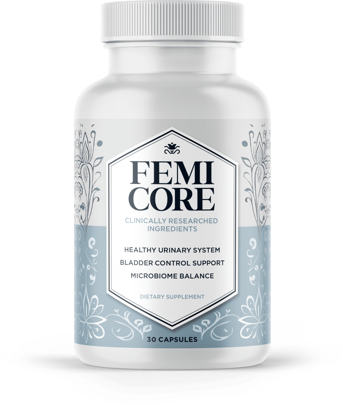 Femicore bladder support supplement bottle